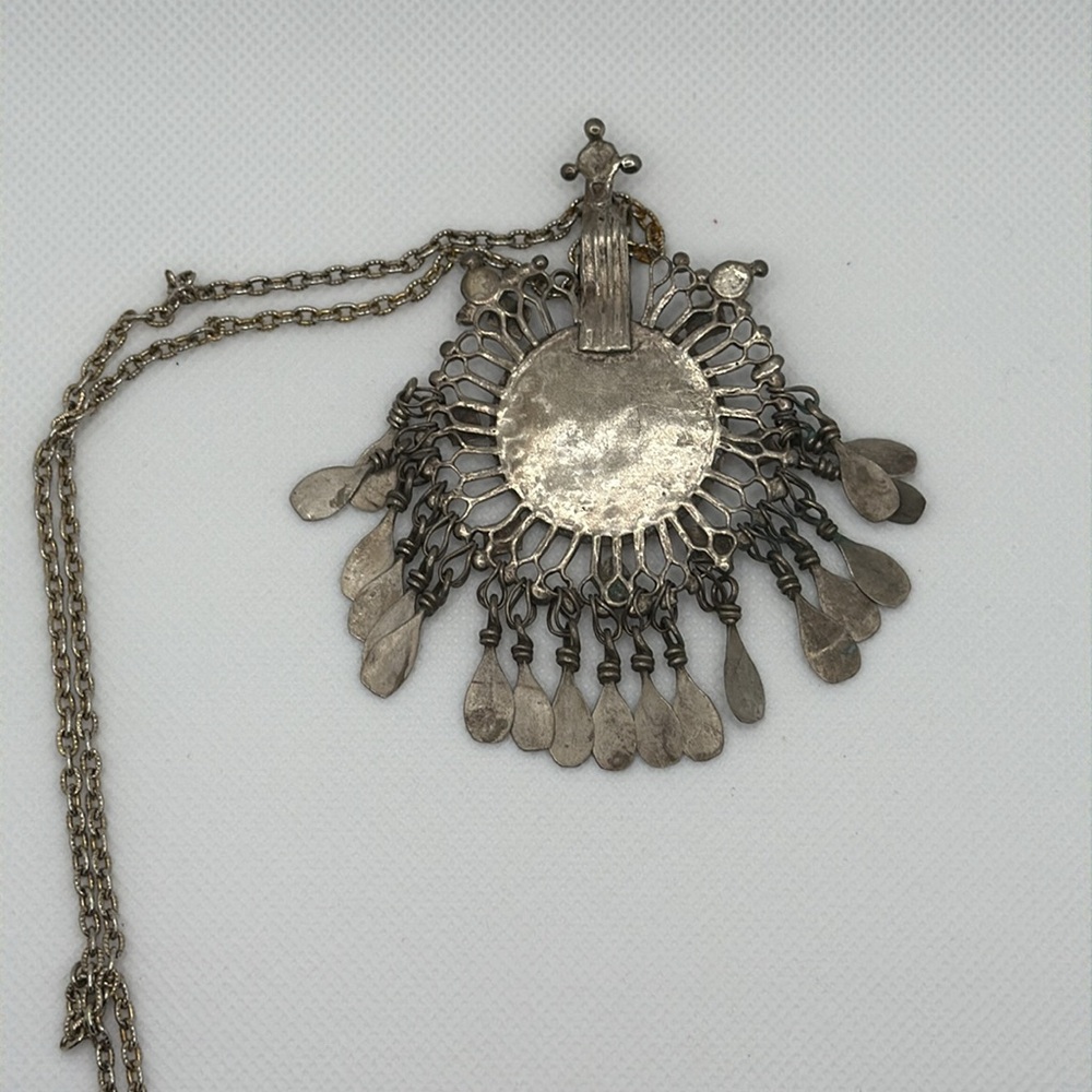 Vintage Boho Kuchi Tribal Pendant Necklace - Picture 4 of 4